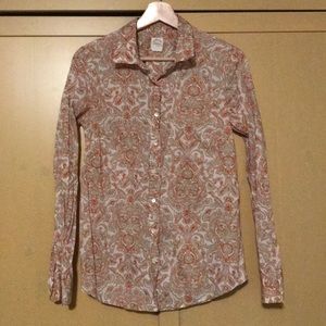 J. Crew Paisley Blouse